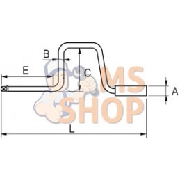 7752;BAHCO;Vilebrequin 3/8", poignée rotative en acier;pièce détachée