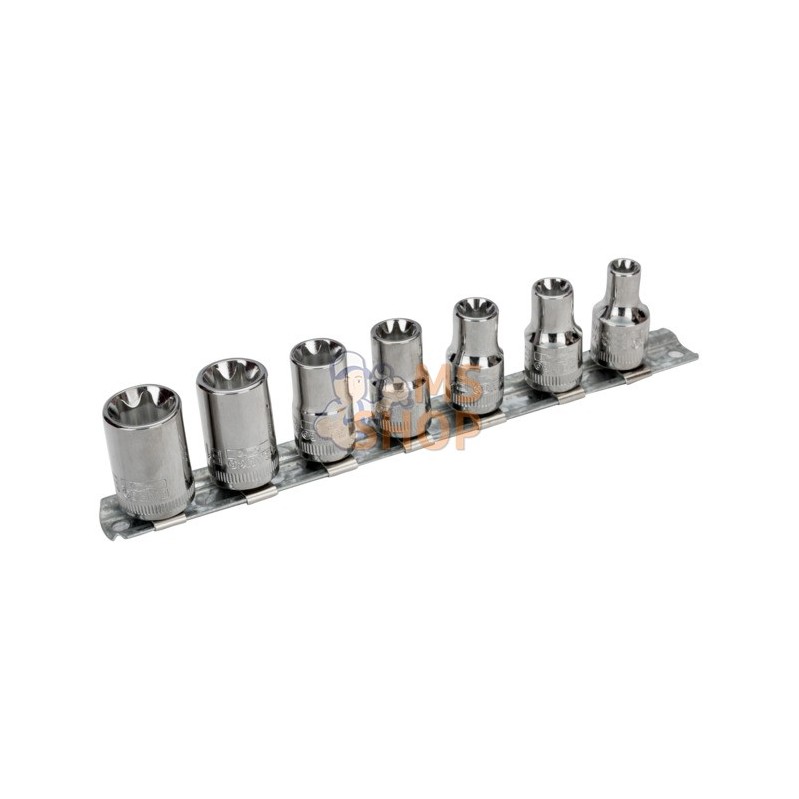 7400TORX-ER/S7;BAHCO;Jeu de douilles 3/8, 7 pièces;pièce détachée 7400TORX-ER/S7;BAHCO;Jeu de douilles 3/8, 7 pièces;pièce détachée