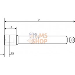 696EX-01;BAHCO;Barre d'extension moletée 1/4";pièce détachée