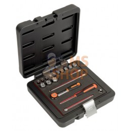 6719MHR;BAHCO;Jeu de douilles 1/4", 32 pièces;pièce détachée