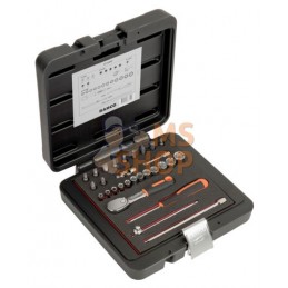 6715PZ;BAHCO;Jeu de douilles 1/4", 29 pièces;pièce détachée
