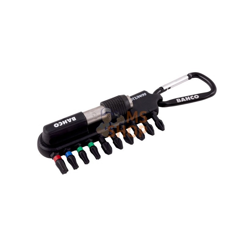 66IM/11C-1;BAHCO;Jeu d'embouts à choc usage intensif 1/4" pour vis à Phillips, Pozidriv, TORX® dans un étui plastique - 11 pcs;p 66IM/11C-1;BAHCO;Jeu d'embouts à choc usage intensif 1/4" pour vis à Phillips, Pozidriv, TORX® dans un étui plastique - 11 pcs;p