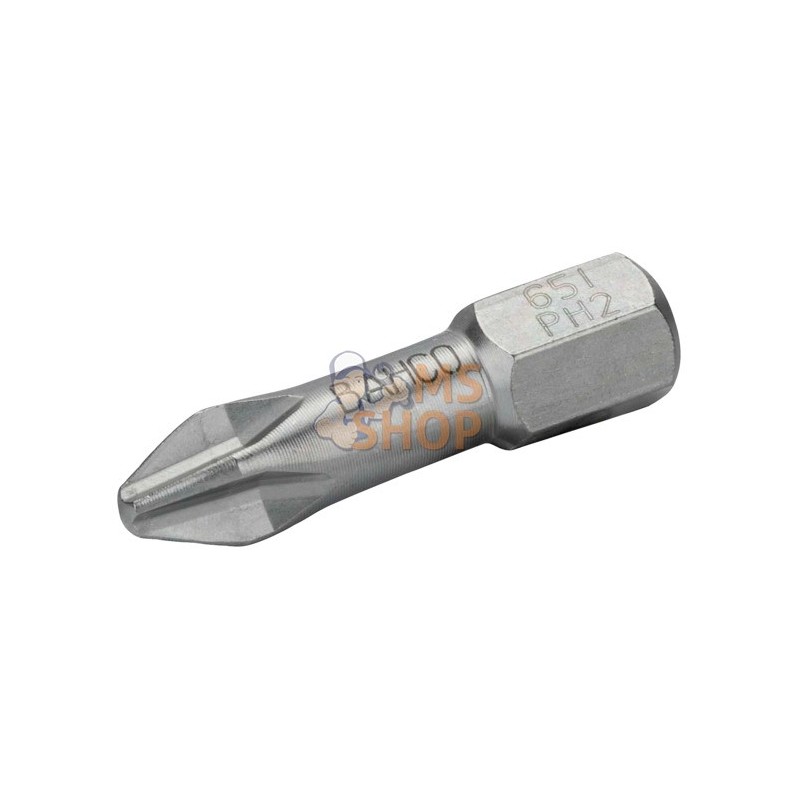 65I/PH2;BAHCO;Embouts à torsion en acier inoxydable Phillips - 25 mm;pièce détachée 65I/PH2;BAHCO;Embouts à torsion en acier inoxydable Phillips - 25 mm;pièce détachée