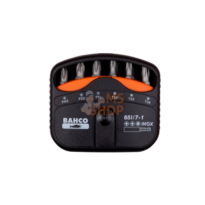 65I/7-1;BAHCO;Jeu d’embouts à torsion en acier inoxydable - 7 pcs;pièce détachée 65I/7-1;BAHCO;Jeu d’embouts à torsion en acier inoxydable - 7 pcs;pièce détachée