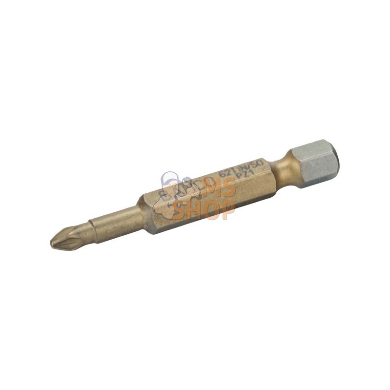 62TIN/50PZ1;BAHCO;Embouts à torsion en titane Pozidriv - 50 mm;pièce détachée