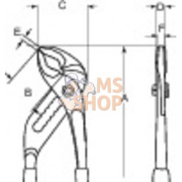6221D IP;BAHCO;Pince multiprises à charnière entrepassée, poignées PVC;pièce détachée