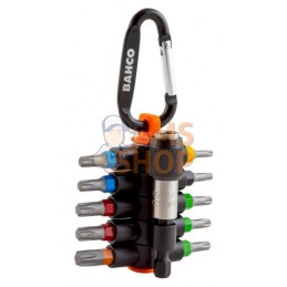 59S/TCS11-1;BAHCO;Coffret d'embouts 11 pièces : 10 embouts, 1 porte embouts magnétique;pièce détachée