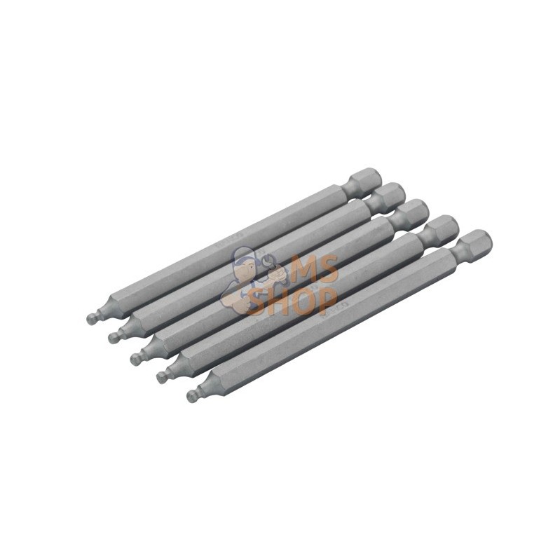 59S/H5BALL-2P;BAHCO;Embouts standard 6 pans pointe sphérique métrique - 89 mm;pièce détachée 59S/H5BALL-2P;BAHCO;Embouts standard 6 pans pointe sphérique métrique - 89 mm;pièce détachée