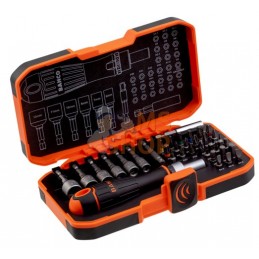 59/S36BCR;BAHCO;Tournevis à cliquet porte embout 1/4" et jeu d'embouts, 36 pcs;pièce détachée