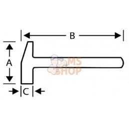 529-20-L;BAHCO;Marteau arrache-clous Ergo™;pièce détachée