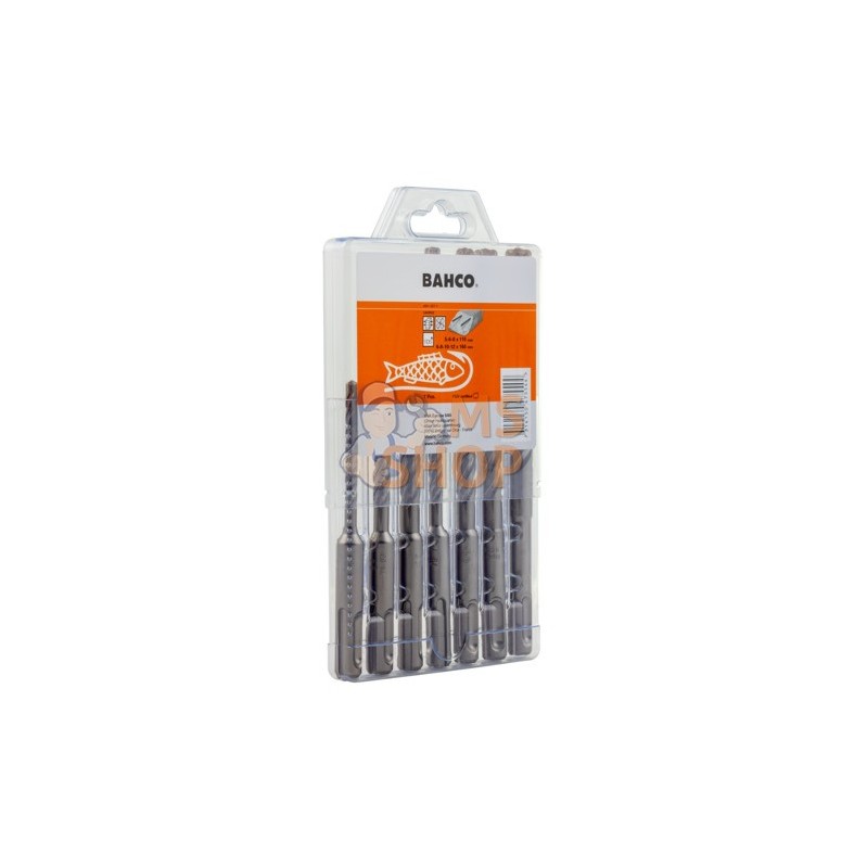 4651-SET-7;BAHCO;Jeu de forets SDS+4C pour béton armé - 7 pcs;pièce détachée 4651-SET-7;BAHCO;Jeu de forets SDS+4C pour béton armé - 7 pcs;pièce détachée