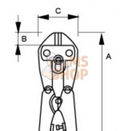 4560-210;BAHCO;Coupe-boulons;pièce détachée