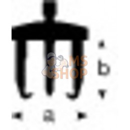 4542-B/B;BAHCO;Extracteur à trois griffes;pièce détachée