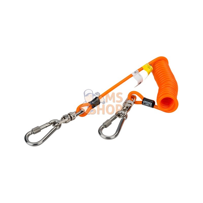 439000003;BAHCO;Longe spirale supportant jusqu'à 3 Kg avec mousquetons pivotants;pièce détachée 439000003;BAHCO;Longe spirale supportant jusqu'à 3 Kg avec mousquetons pivotants;pièce détachée