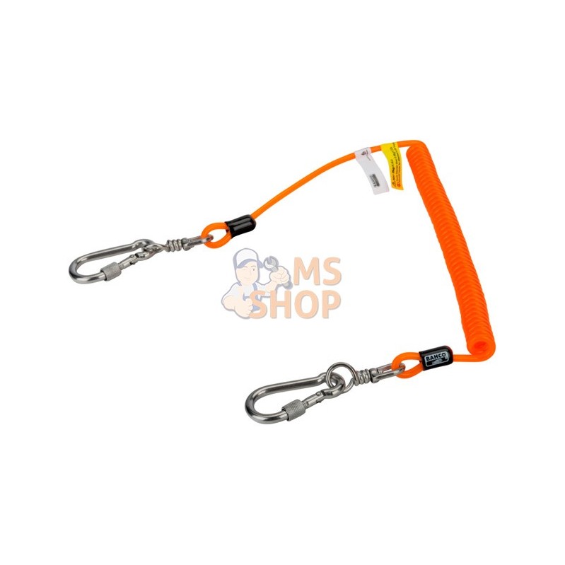 439000002;BAHCO;Longe spirale supportant jusqu'à 2 Kg avec mousquetons pivotants;pièce détachée 439000002;BAHCO;Longe spirale supportant jusqu'à 2 Kg avec mousquetons pivotants;pièce détachée
