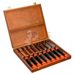 434-S8-EUR;BAHCO;Jeu de 8 ciseaux à bois Ergo™ anti-fissures dans coffret en bois;pièce détachée