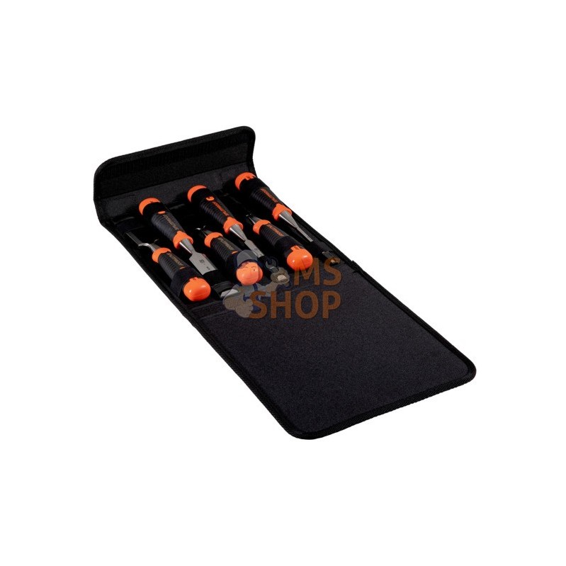 434-S6-PP;BAHCO;Jeu de 6 ciseaux à bois Ergo™ anti-fissures dans pochette solide;pièce détachée 434-S6-PP;BAHCO;Jeu de 6 ciseaux à bois Ergo™ anti-fissures dans pochette solide;pièce détachée
