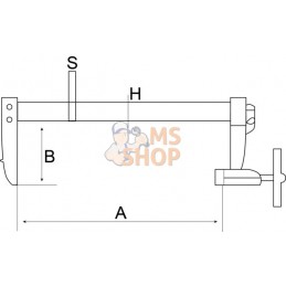 420SH-50-100;BAHCO;Serre-joint à pompe;pièce détachée