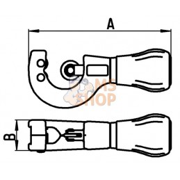 402-76;BAHCO;Coupe-tubes amélioré 76 mm;pièce détachée