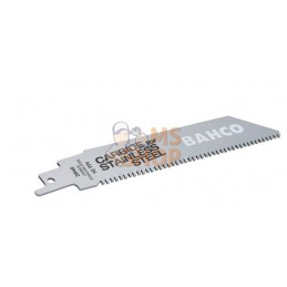 3946-300-10-HST-1P;BAHCO;Lames de scies sabres à pointe au carbure de tungstène pour l'acier inoxydable;pièce détachée