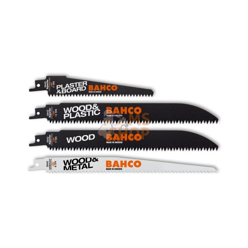3942-WOOD-SET-5P;BAHCO;Jeu de lames de scie sabre pour le bois;pièce détachée 3942-WOOD-SET-5P;BAHCO;Jeu de lames de scie sabre pour le bois;pièce détachée