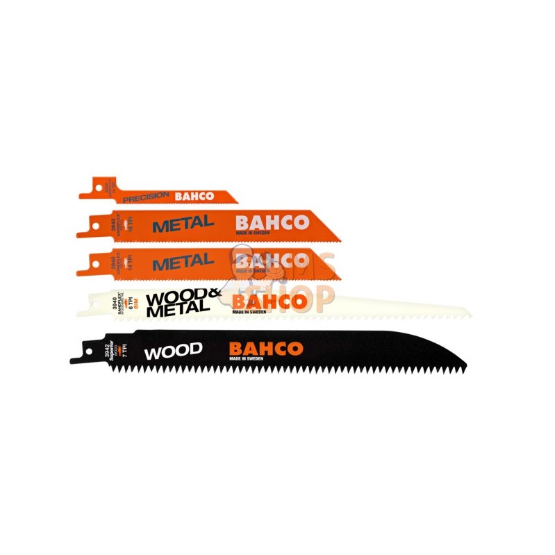 3940-MIX-SET-5P;BAHCO;Jeu de lames de scie sabre pour le bois et le métal;pièce détachée 3940-MIX-SET-5P;BAHCO;Jeu de lames de scie sabre pour le bois et le métal;pièce détachée