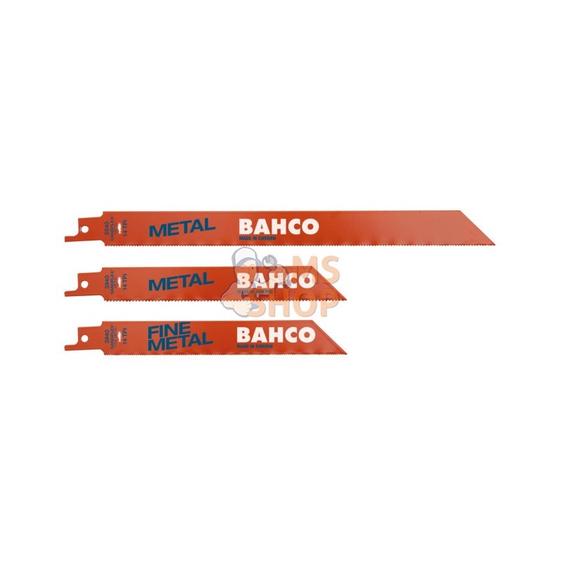 3940-METAL-SET-5P;BAHCO;Jeu de lames de scie sabre bimétal pour le métal;pièce détachée 3940-METAL-SET-5P;BAHCO;Jeu de lames de scie sabre bimétal pour le métal;pièce détachée