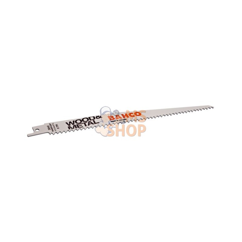 3940-300-6-SL-5P;BAHCO;Lames de scie sabre bimétal pour le bois et le métal;pièce détachée 3940-300-6-SL-5P;BAHCO;Lames de scie sabre bimétal pour le bois et le métal;pièce détachée