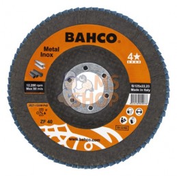 3927-125IM-P60;BAHCO;Disques à lamelles pour l'acier inoxydable et le métal;pièce détachée