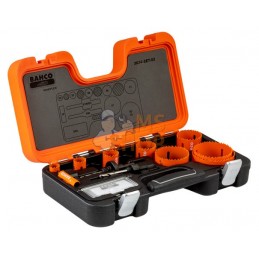 3834-SET-93;BAHCO;Coffret de scies trépans Sandflex® bimétal 16 mm-83 mm - 12 Pcs;pièce détachée