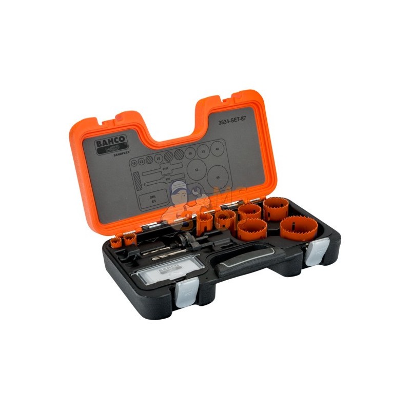 3834-SET-87;BAHCO;Coffrets de scies trépans Sandflex bimétal;pièce détachée