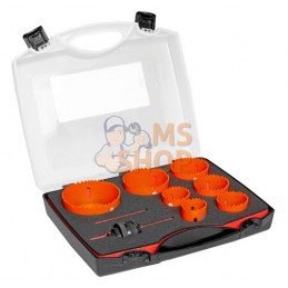 3834-SET-72-35/83;BAHCO;Coffret de scies trépans Sandflex® bimétal 35 mm-83 mm - 9 Pcs;pièce détachée
