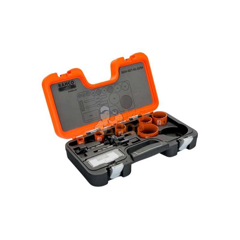 3834-SET-65-22/64;BAHCO;Coffrets de scies trépans Sandflex bimétal;pièce détachée