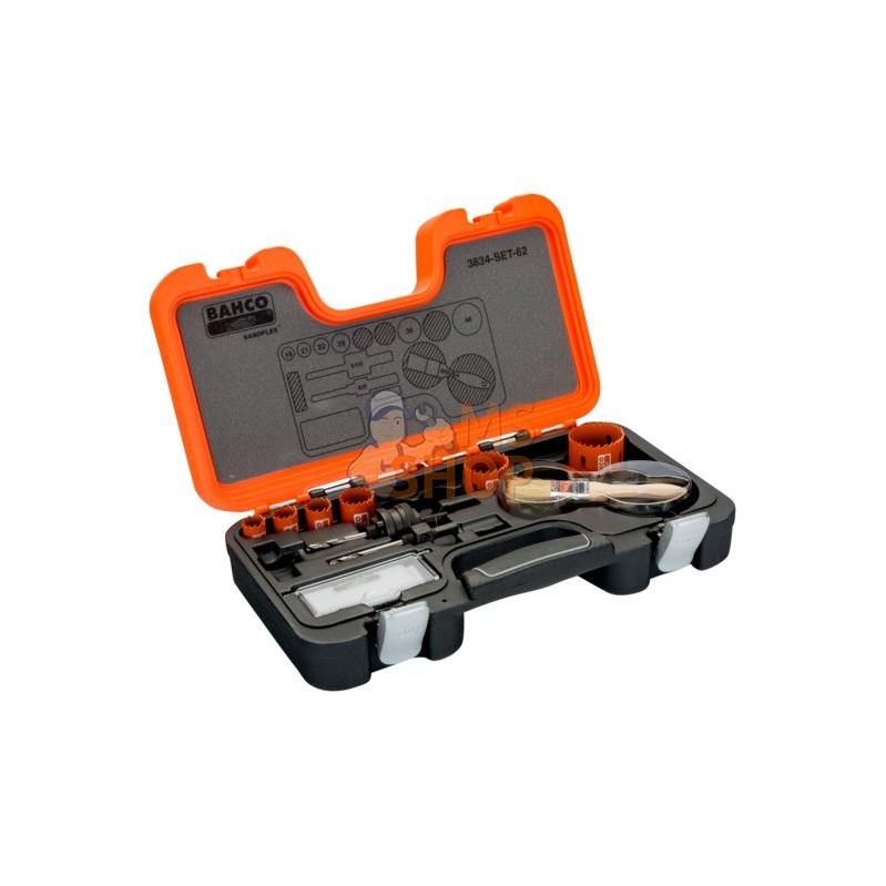 3834-SET-62;BAHCO;Coffrets de scies trépans Sandflex bimétal;pièce détachée