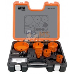 3834-SET-61;BAHCO;Coffrets de scies trépans Sandflex bimétal;pièce détachée