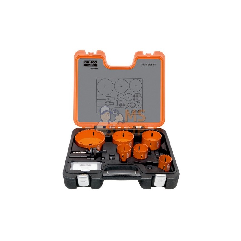 3834-SET-61;BAHCO;Coffrets de scies trépans Sandflex bimétal;pièce détachée