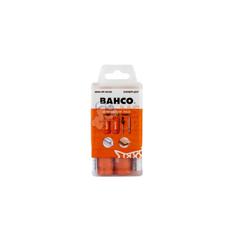 3834-CP-20/25;BAHCO;Coffret de scies trépans Sandflex® bimétal 20x4mm + 25x4 mm - 11 Pcs;pièce détachée