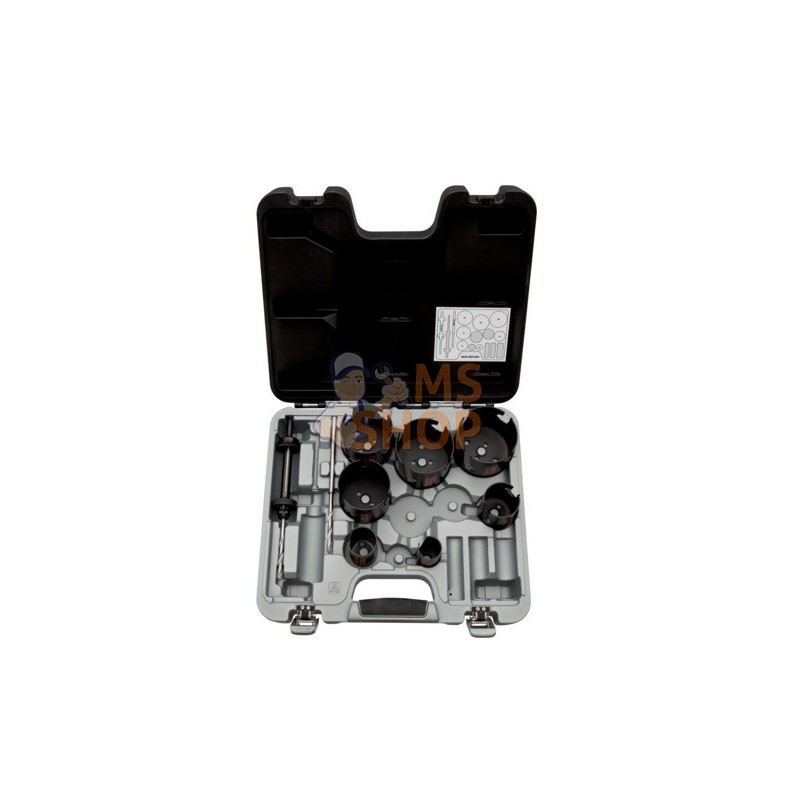3833-SET-204;BAHCO;Coffret de scies trépans multi-usages Superior™ 32 mm-86 mm - 10 pcs;pièce détachée