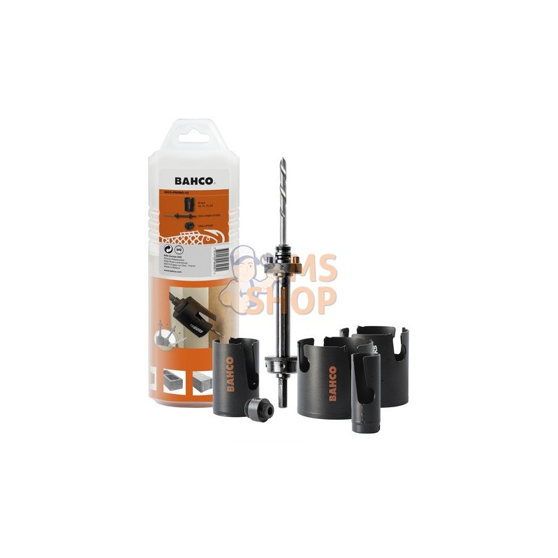 3833-PROMO-42;BAHCO;Coffret de scies trépans Superior™ multi construction 32 mm-83 mm - 6 Pcs;pièce détachée