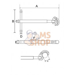 363-32;BAHCO;Clé à écrous de lavabo;pièce détachée
