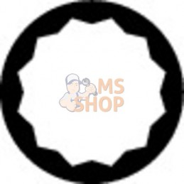 315M-75;BAHCO;Clé polygonale solide, contrecoudées, profonde, métrique;pièce détachée