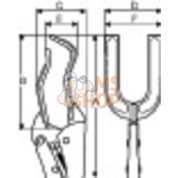 2966-280;BAHCO;Pince-étau pour tubes;pièce détachée