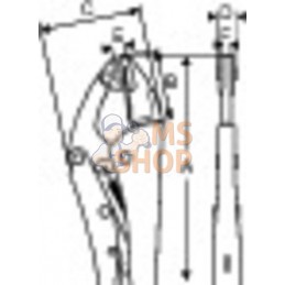 2955-250;BAHCO;Pince étau à becs parallèles;pièce détachée