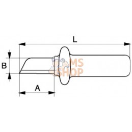 2820VP;BAHCO;Couteau isolé à lame droite;pièce détachée