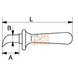 2820VHELP;BAHCO;Couteau isolé à lame courbe avec guide;pièce détachée