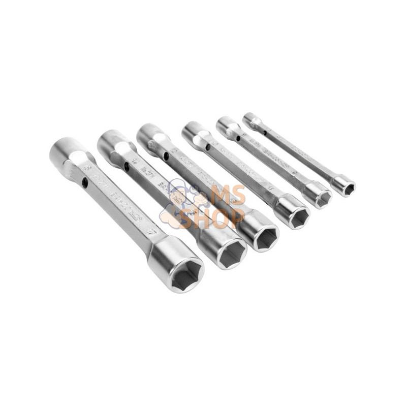 27M/6;BAHCO;Jeu de 6 clés en tube doubles, dimensions métriques;pièce détachée 27M/6;BAHCO;Jeu de 6 clés en tube doubles, dimensions métriques;pièce détachée