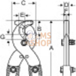 2720-SH;BAHCO;Coupe câbles acier;pièce détachée