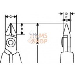 2646;BAHCO;Pince coupante diagonale , tête pointue;pièce détachée