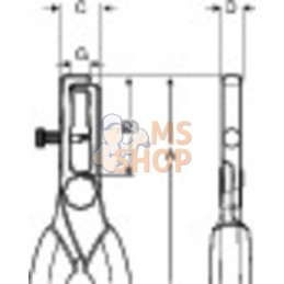 2223V-160;BAHCO;Pince à dénuder isolée;pièce détachée