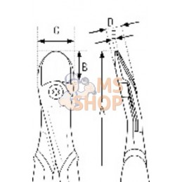 21HDG-160A;BAHCO;Pince coupante diagonale Ergo™ coudée usage intensif;pièce détachée